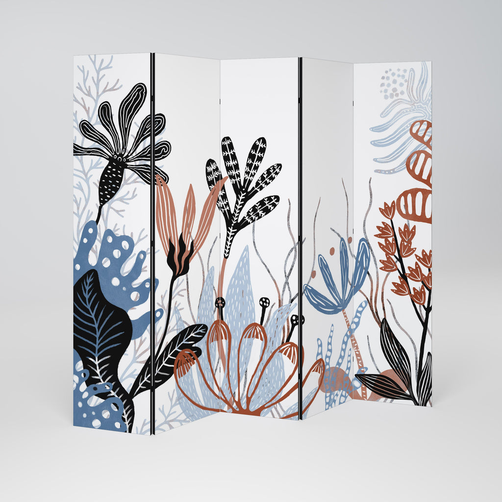 ASSEMBLAGE ORGANIQUE Séparateur de pièce décoratif à 5 panneaux