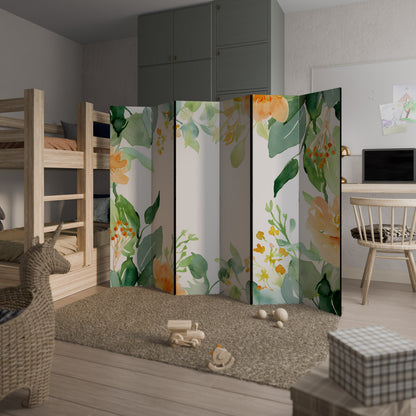 FLORAL SERENITY SPLIT 6-Panel Room Divider