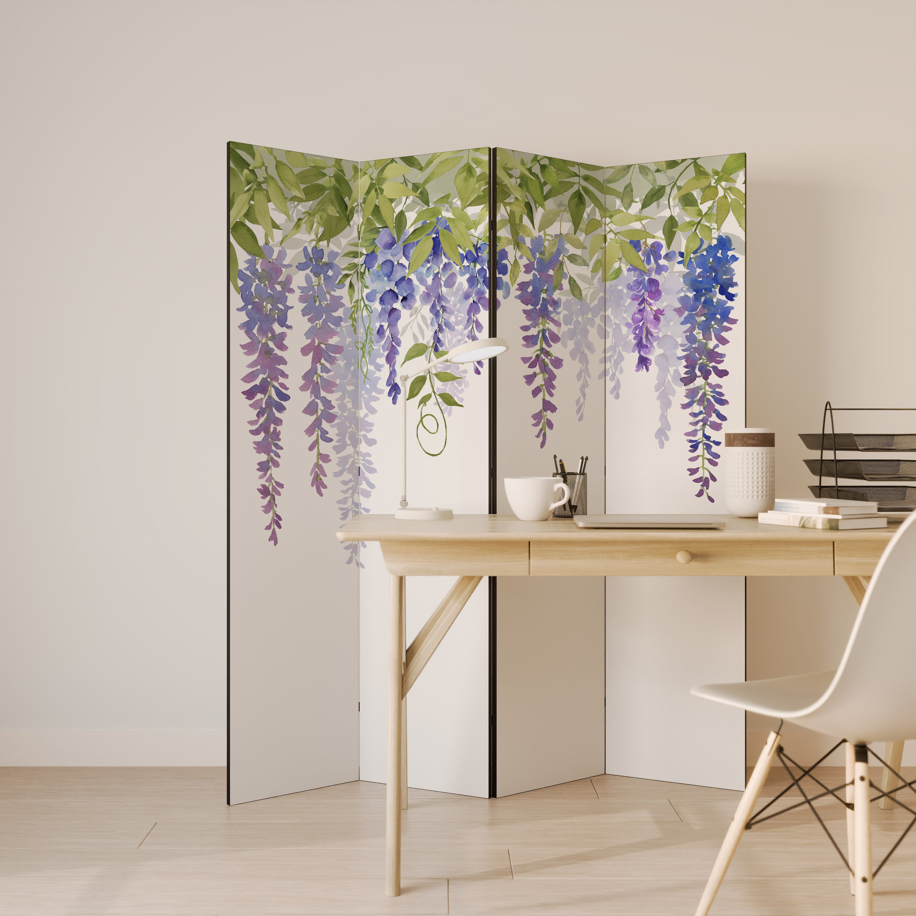 BOTANICAL BREEZE 4-Panel Room Divider