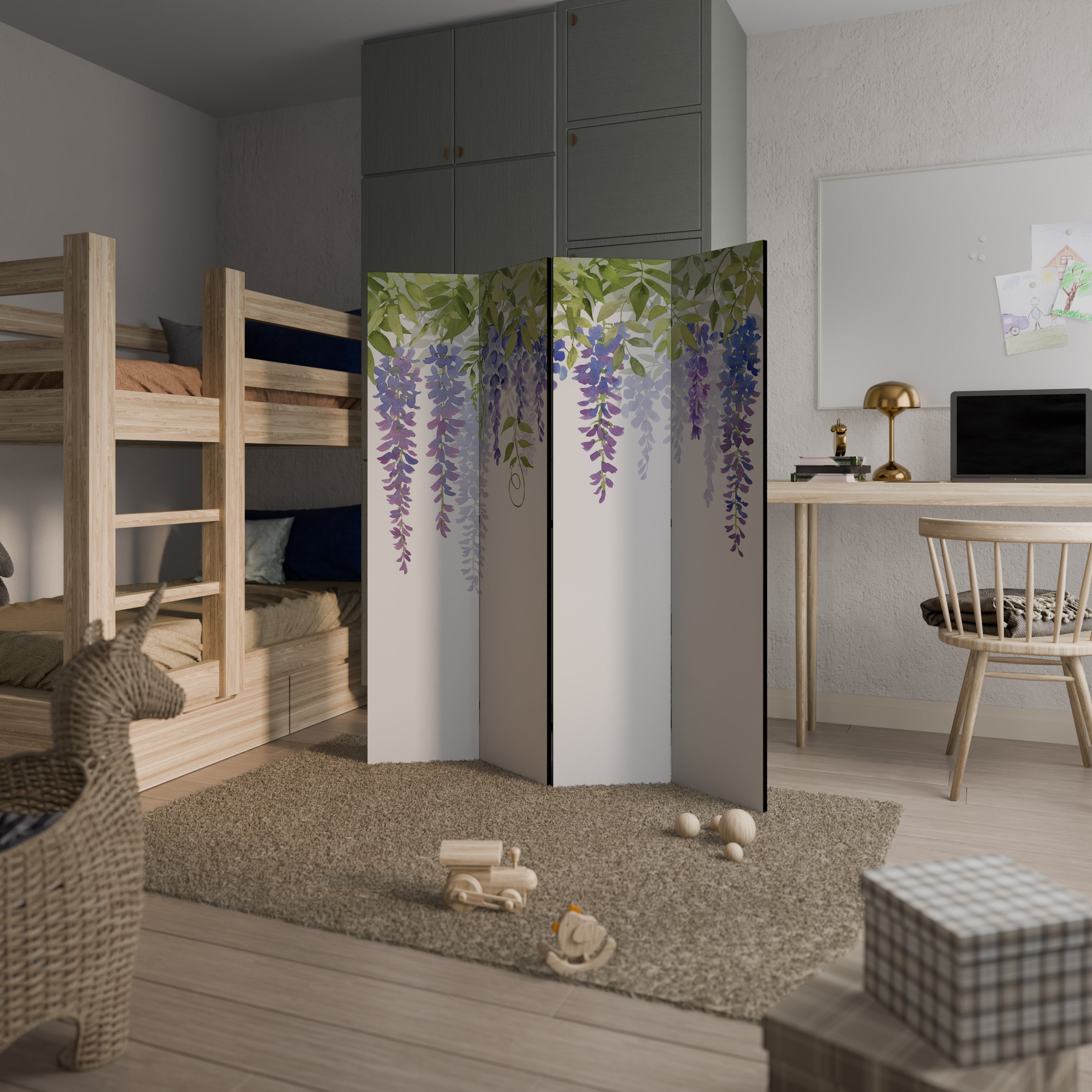 BOTANICAL BREEZE Paravent décoratif à 4 panneaux