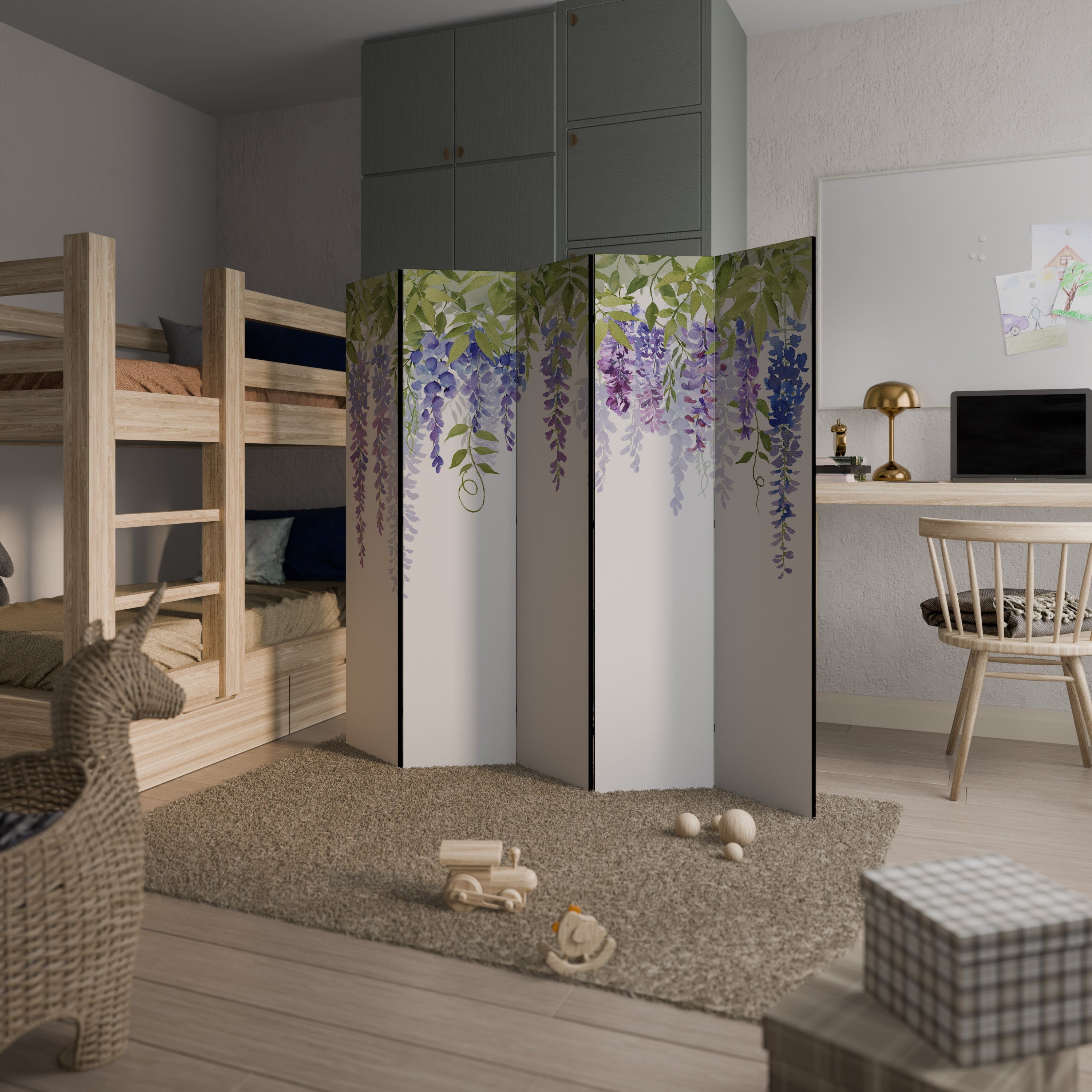 BOTANICAL BREEZE Paravent décoratif à 5 panneaux