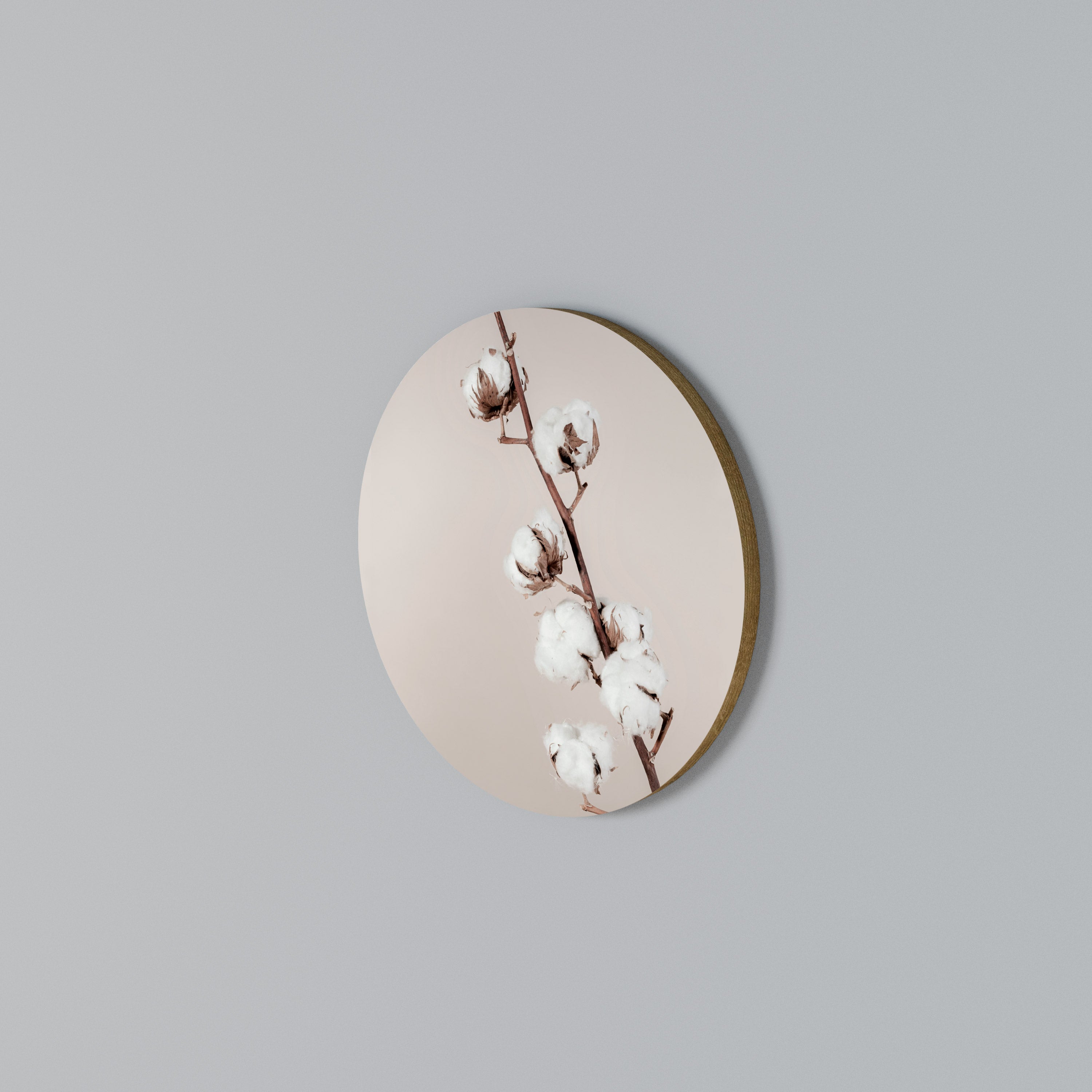 COTTON CLOUDS IN BALANCE Round Wall Art