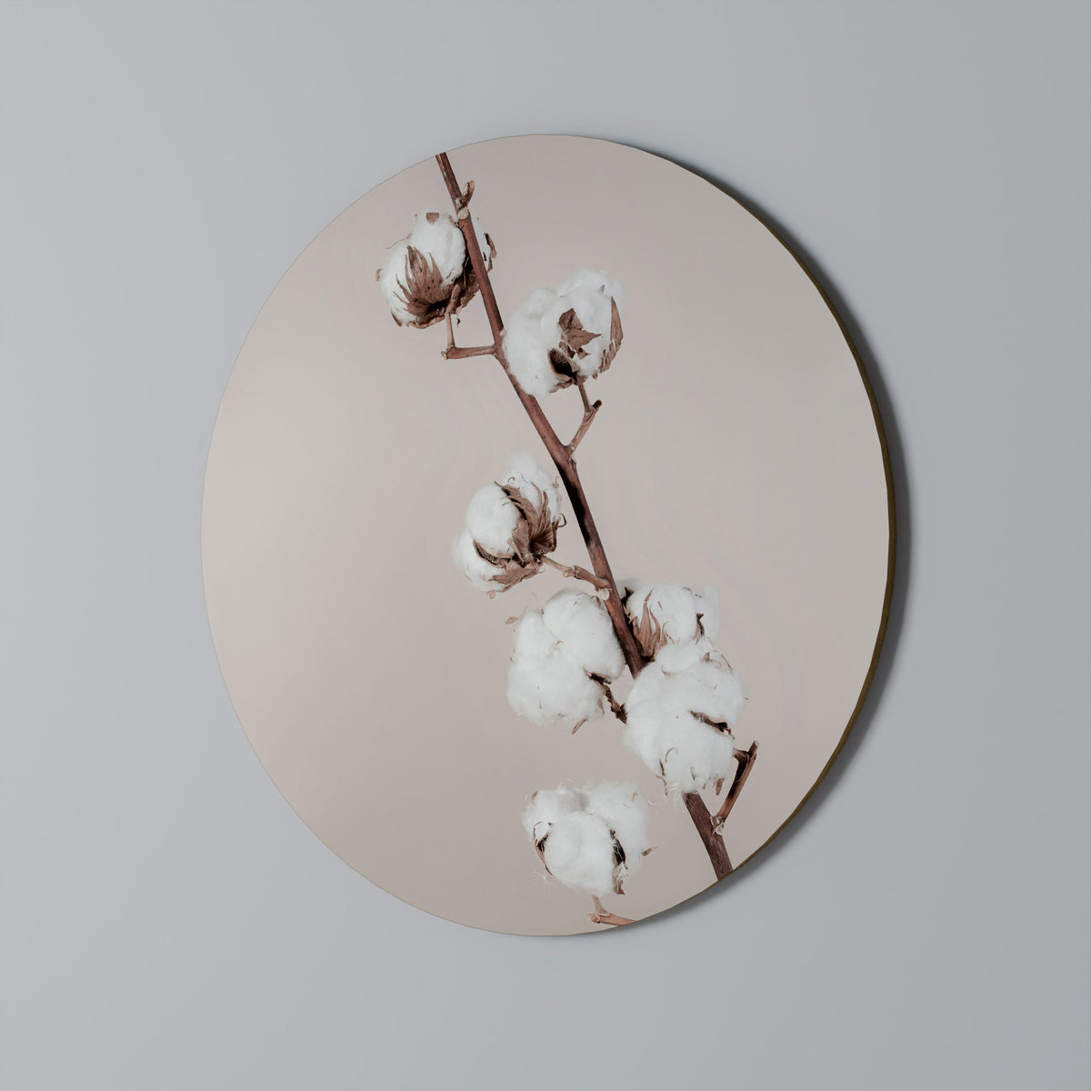 NUAGES DE COTON EN ÉQUILIBRE Décoration murale ronde