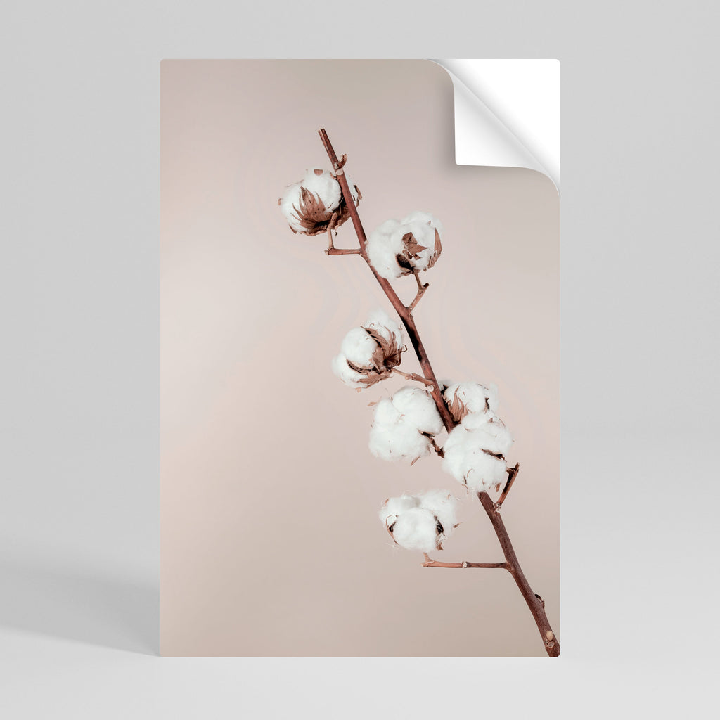 Affiche verticale autocollante « NUAGES DE COTON EN ÉQUILIBRE »