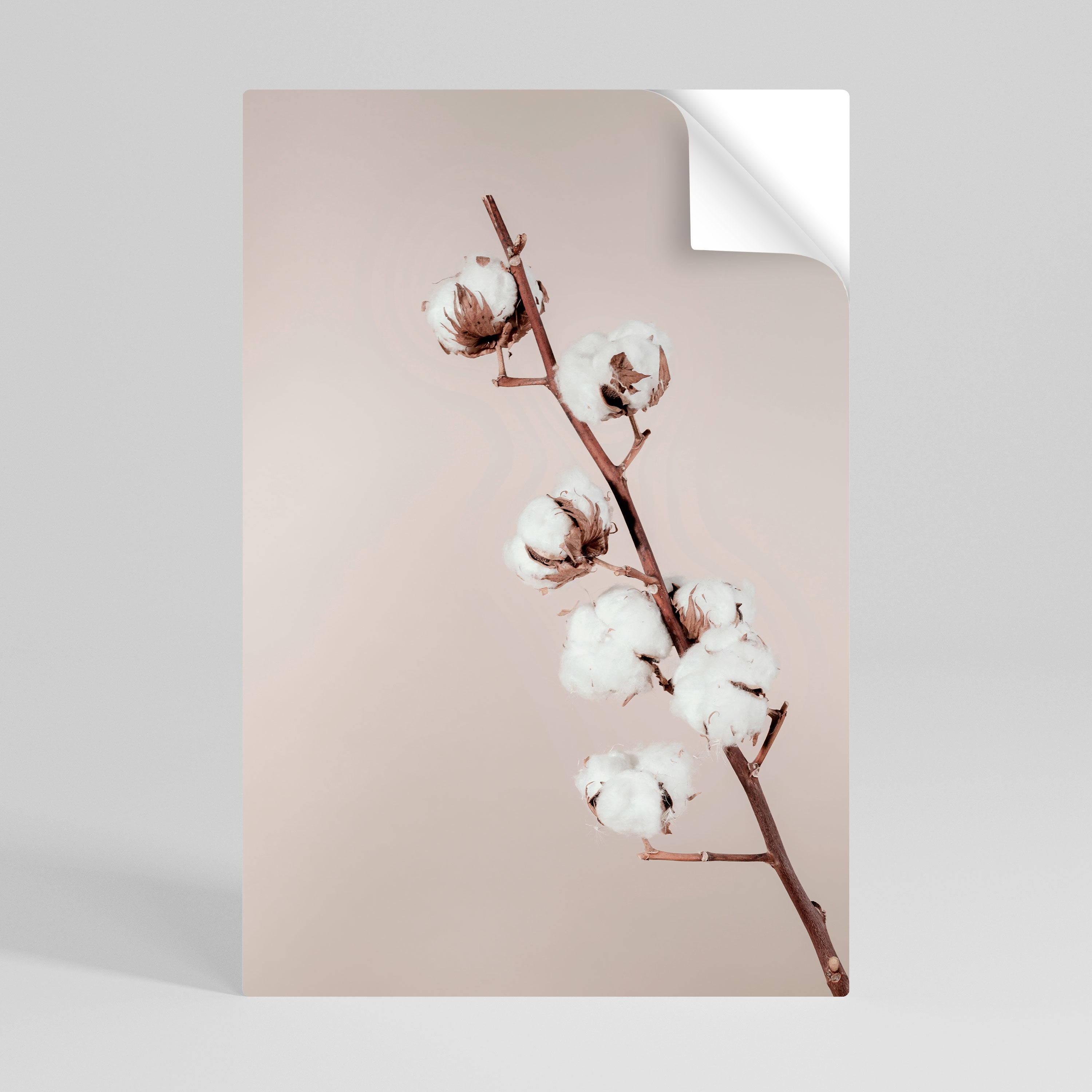 Affiche verticale autocollante « NUAGES DE COTON EN ÉQUILIBRE »