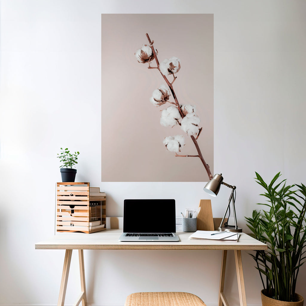 Affiche verticale autocollante « NUAGES DE COTON EN ÉQUILIBRE »