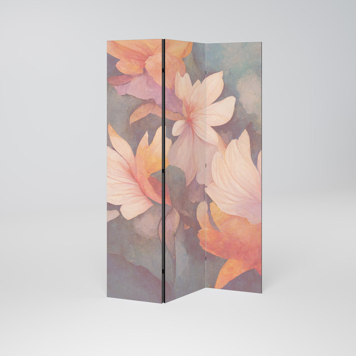 Séparateur de pièce décoratif à 3 panneaux PETAL GRACE