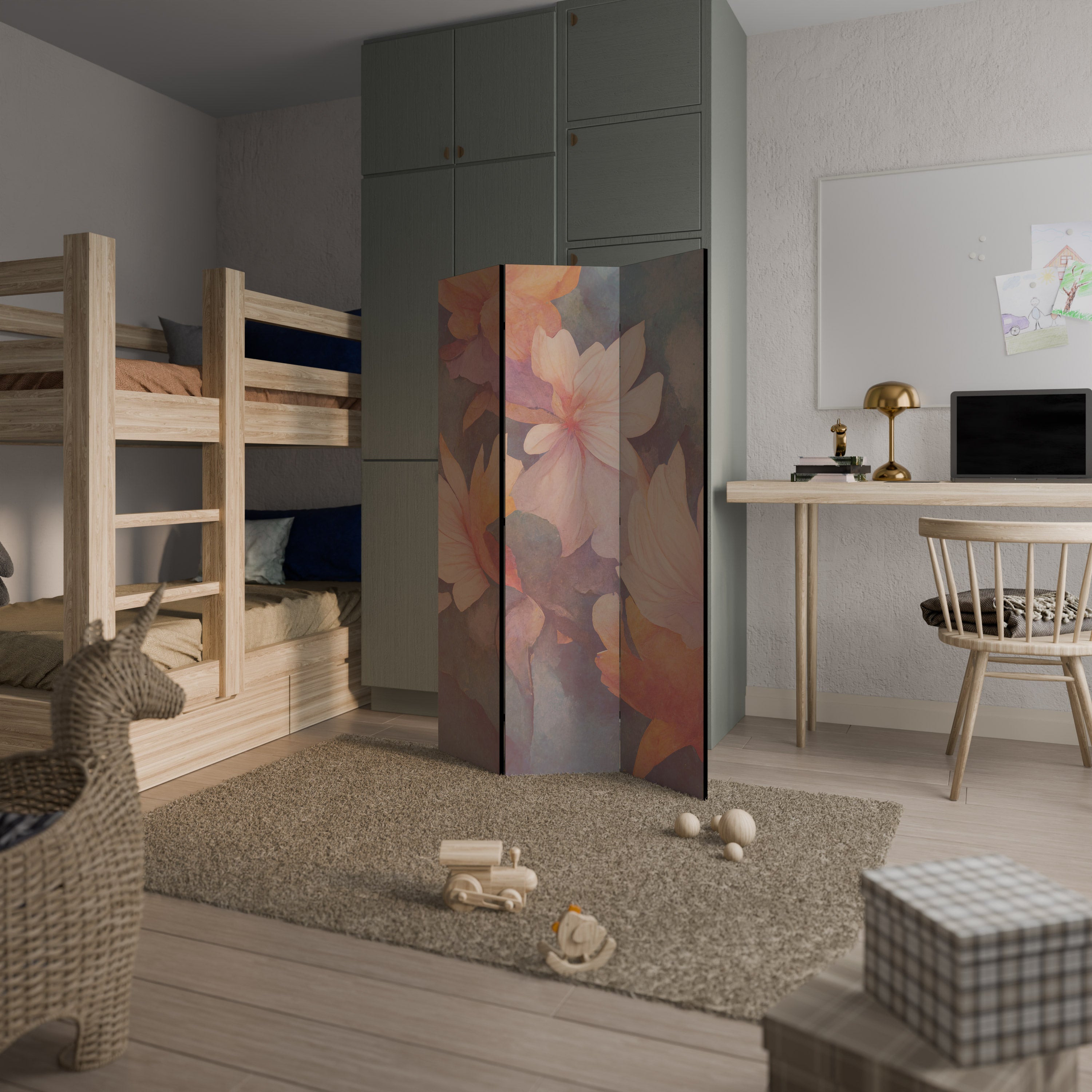 PETAL GRACE 3-Panel Room Divider