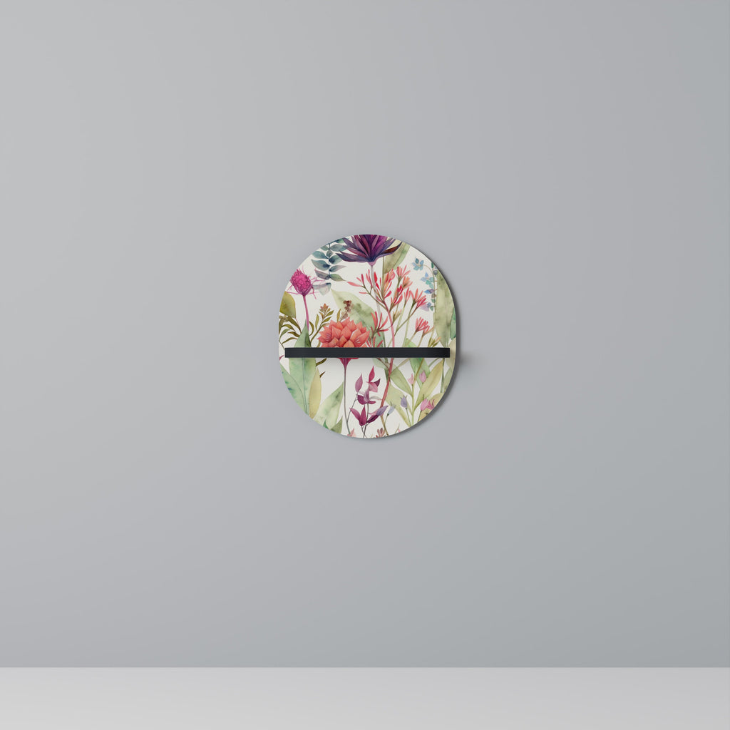 Étagère ovale HERBAL FIESTA en finition noire