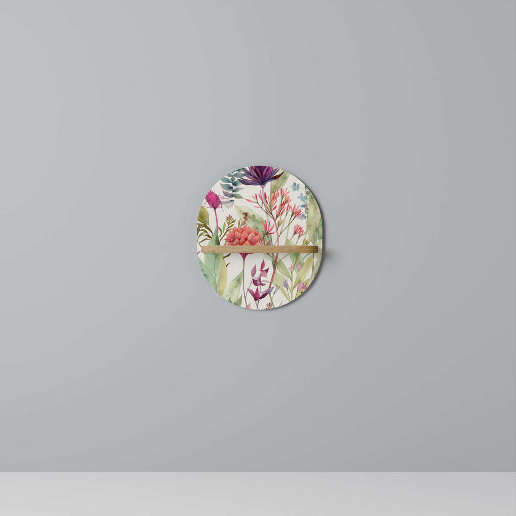 Étagère ovale HERBAL FIESTA effet chêne