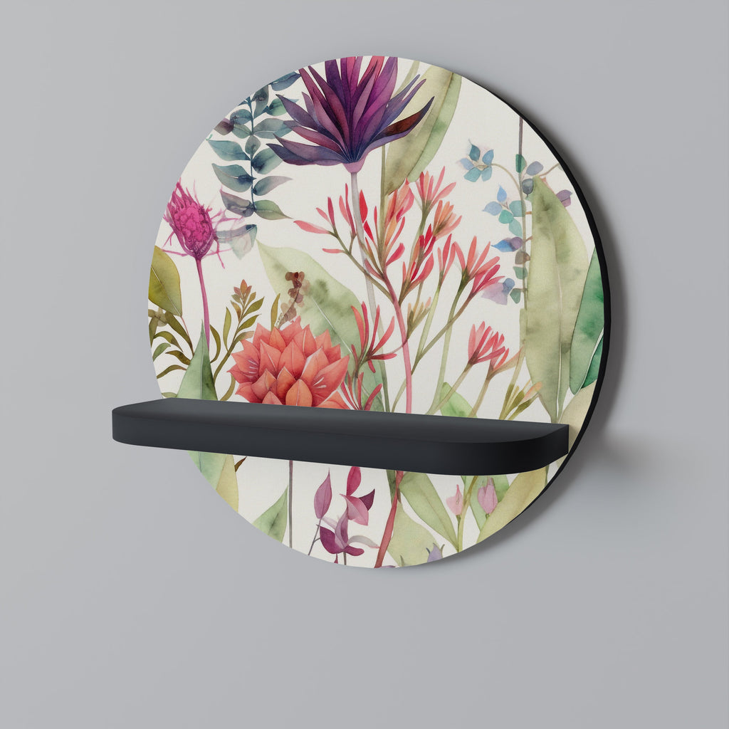 Étagère ronde HERBAL FIESTA en finition noire