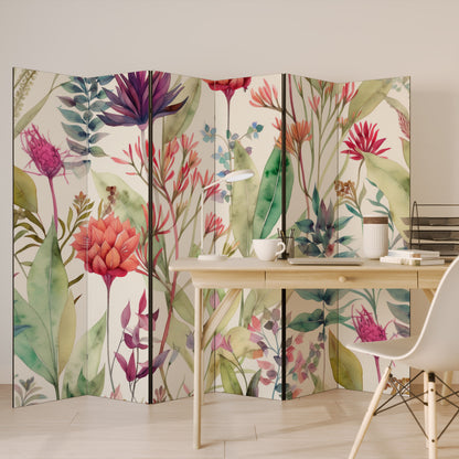 HERBAL FIESTA 6-Panel Room Divider