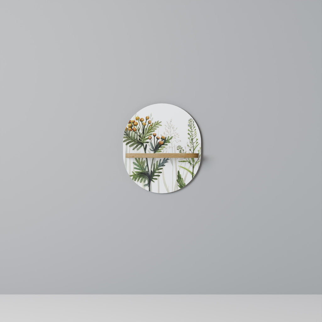 Étagère ovale HERBAL DREAM effet chêne