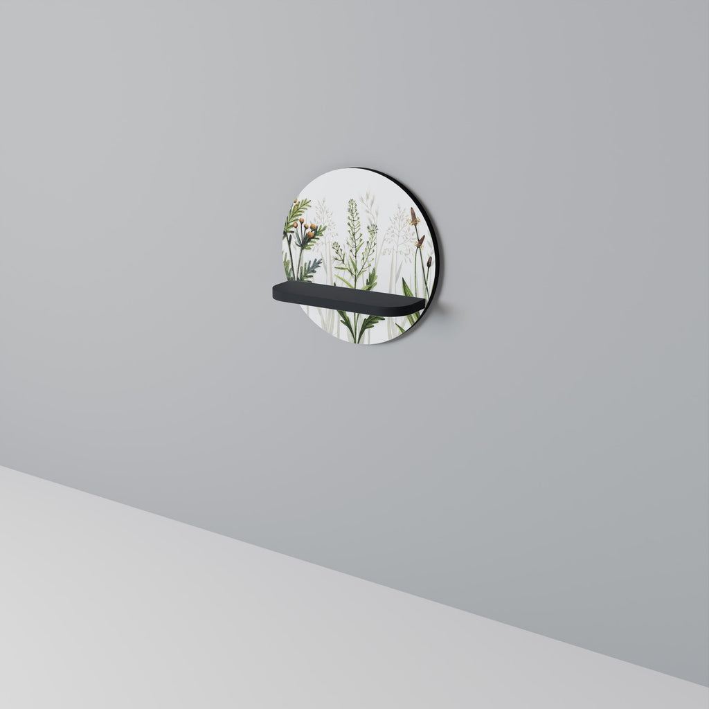 Étagère ronde HERBAL DREAM en finition noire