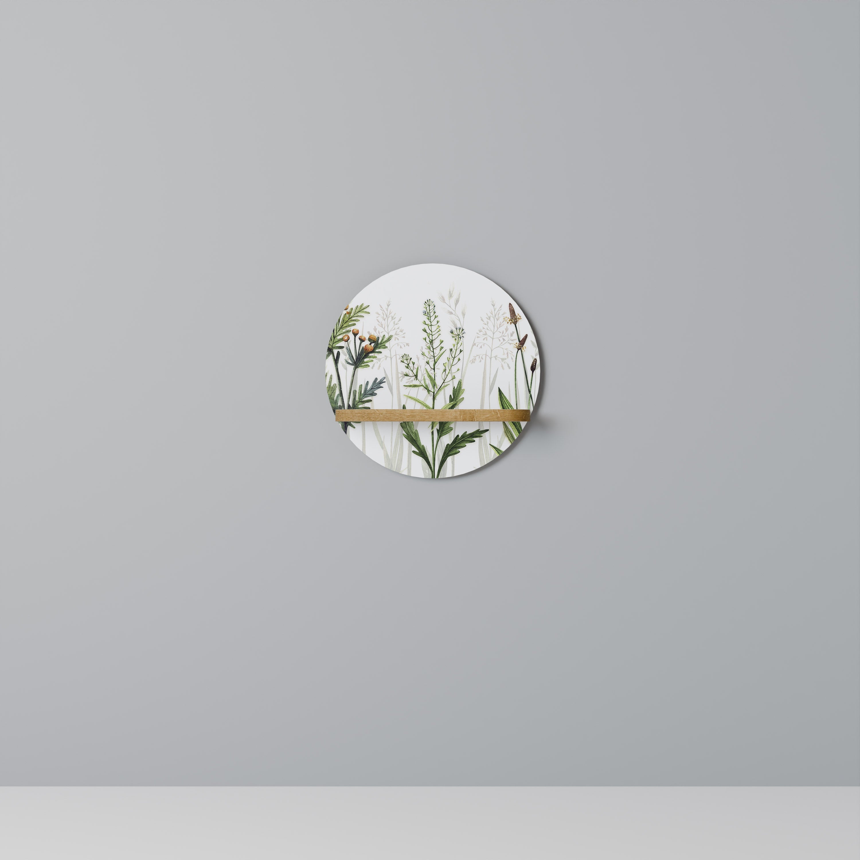 Étagère ronde HERBAL DREAM effet chêne