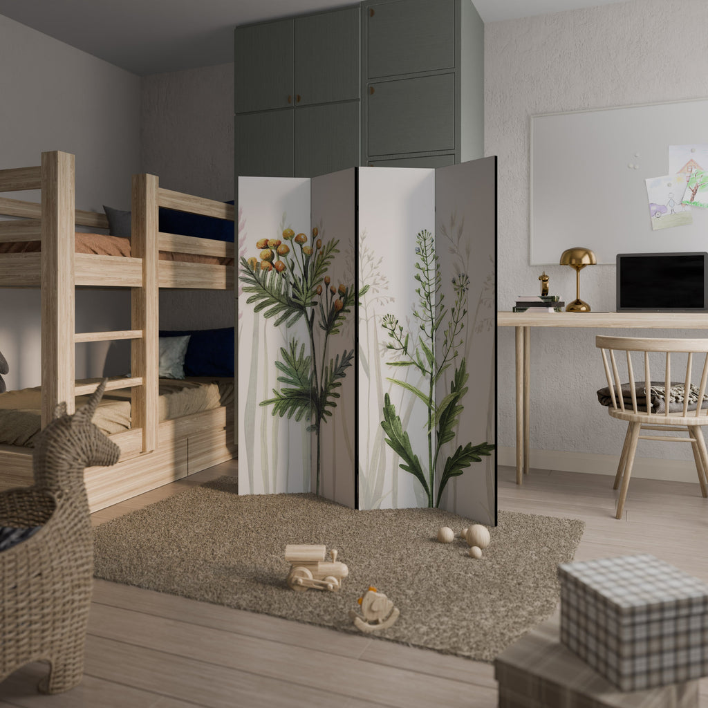 Paravent décoratif à 4 panneaux HERBAL DREAM