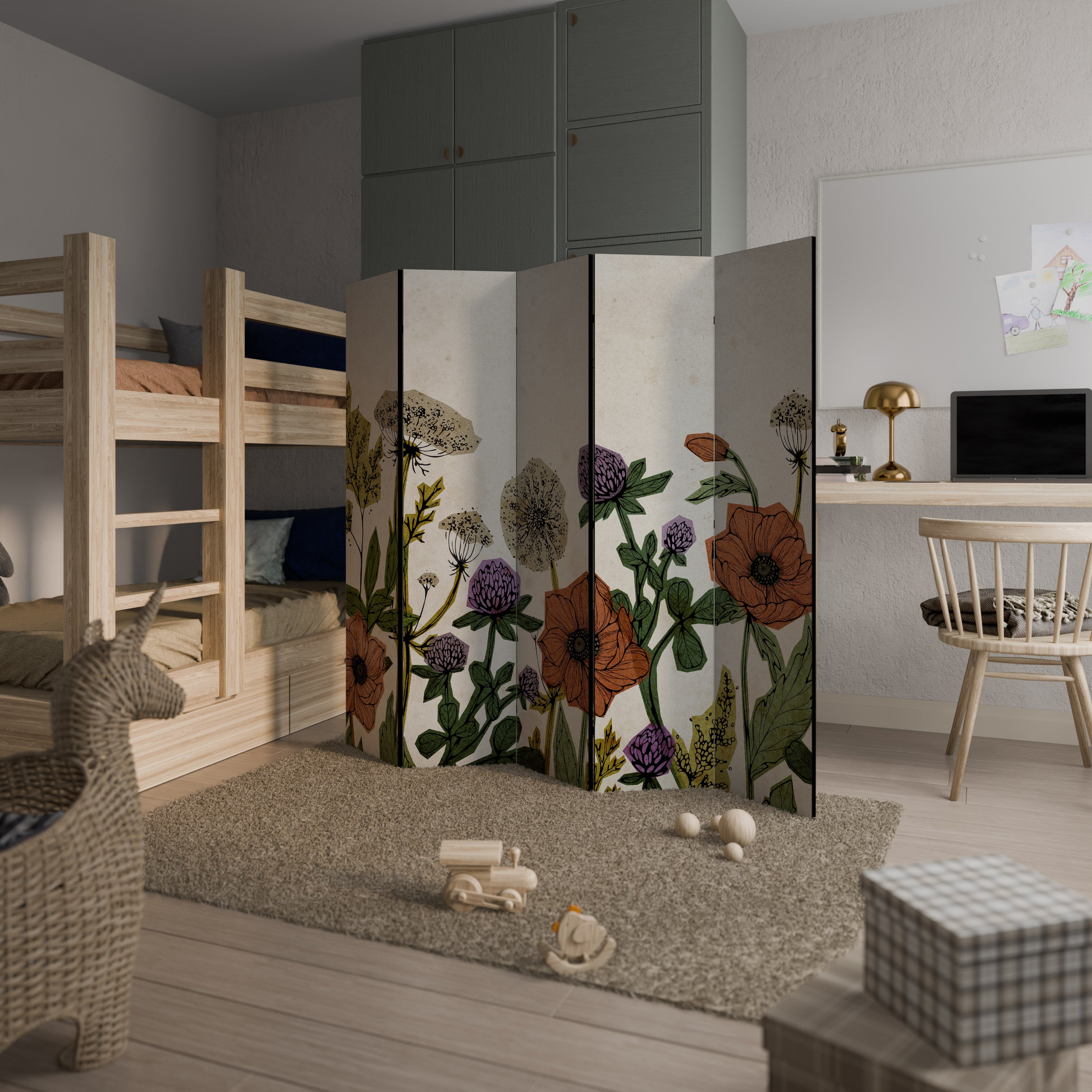 SPROUT ELEGANCE 5-Panel Room Divider