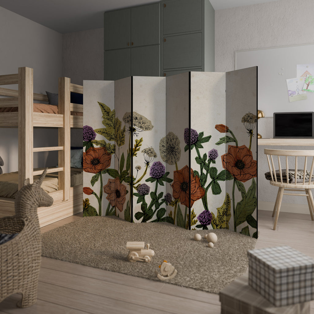 Séparateur de pièce décoratif à 6 panneaux SPROUT ELEGANCE