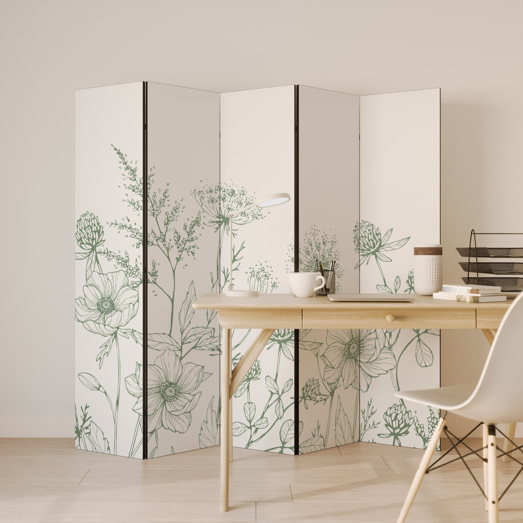 WILDER BEAUTY 5-Panel Room Divider