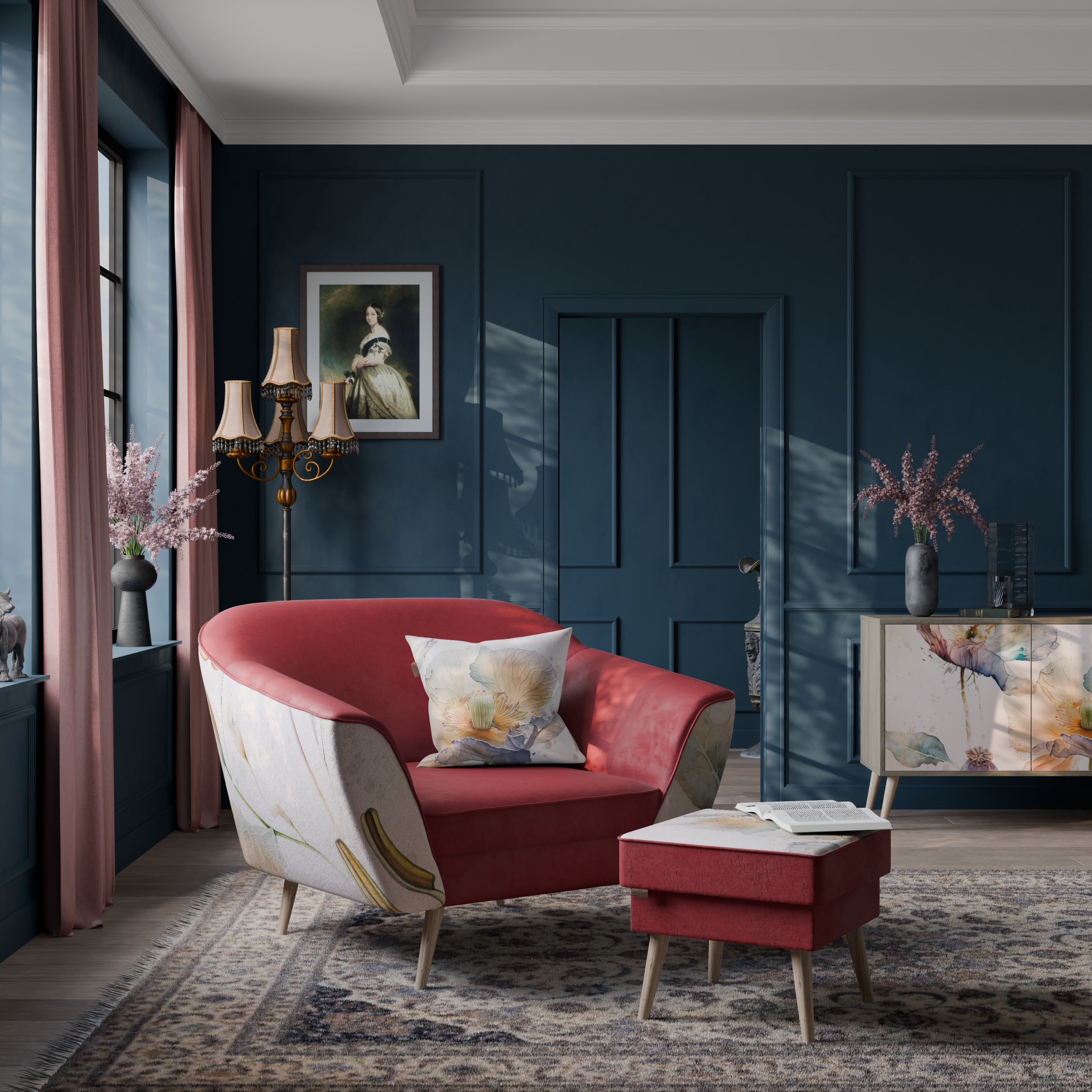 SOFTEN POPPY AURORA Armchair