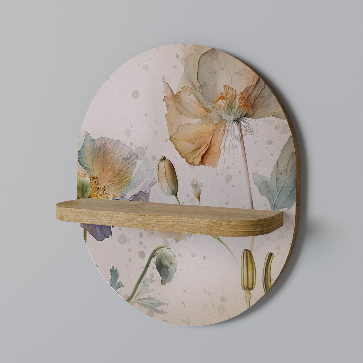 SOFTEN POPPY Art Shelf