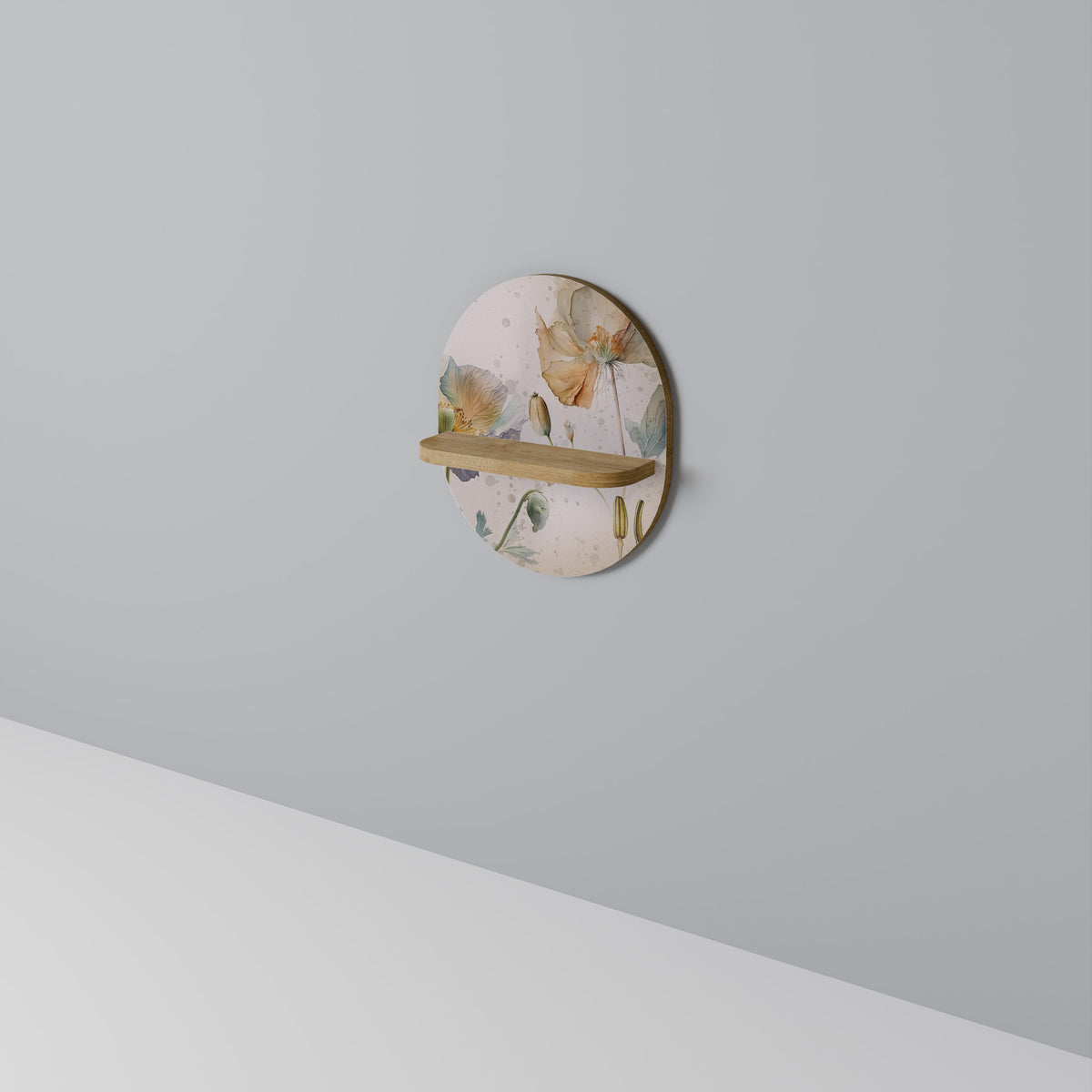 SOFTEN POPPY Art Shelf