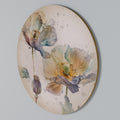 SOFTEN POPPY Round Wall Art