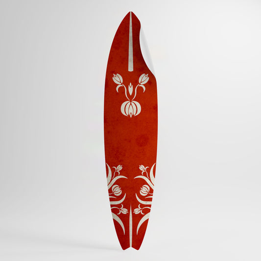 FLOWERY ORNATE Peel and Stick Surfboard Sticker