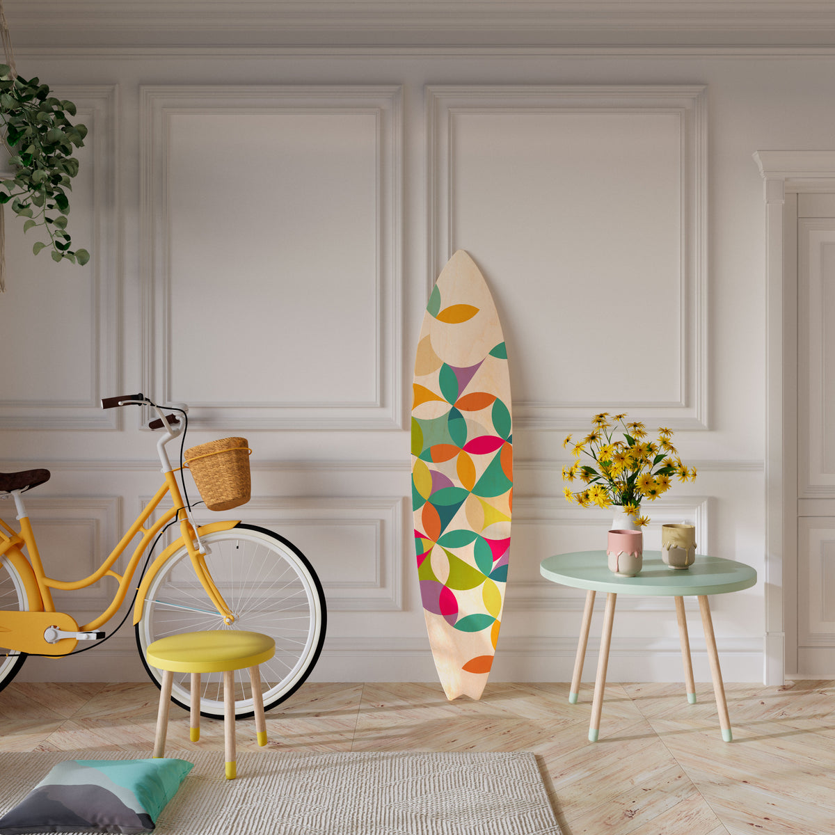 PIXEL BLOSSOM Surfboard Decorative Panel
