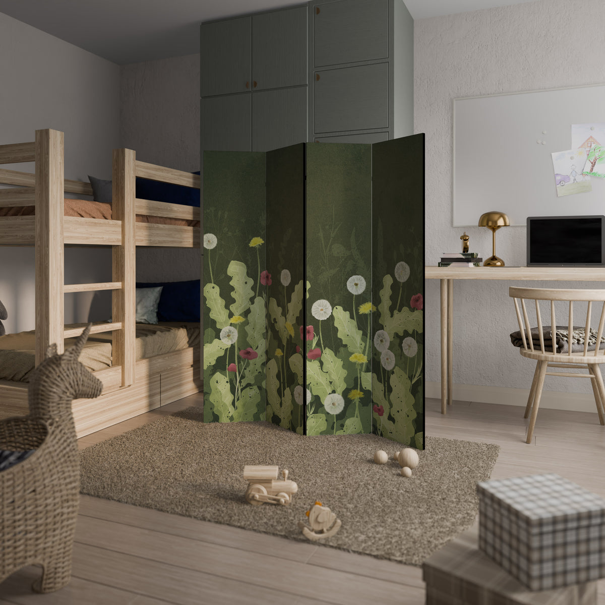 DANDELION AMUSE 4-Panel Room Divider