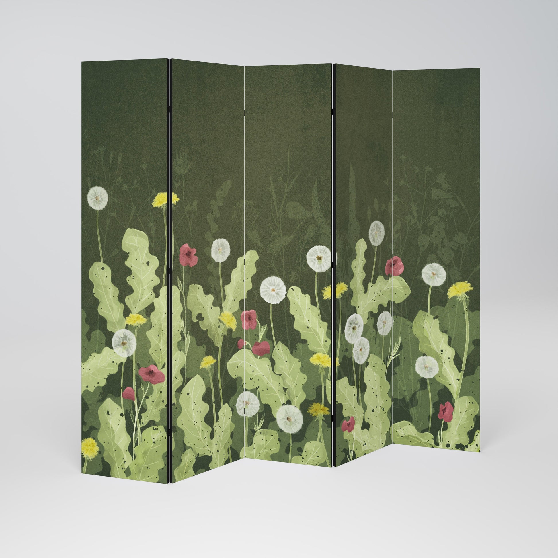 Séparateur de pièce décoratif à 5 panneaux DANDELION AMUSE