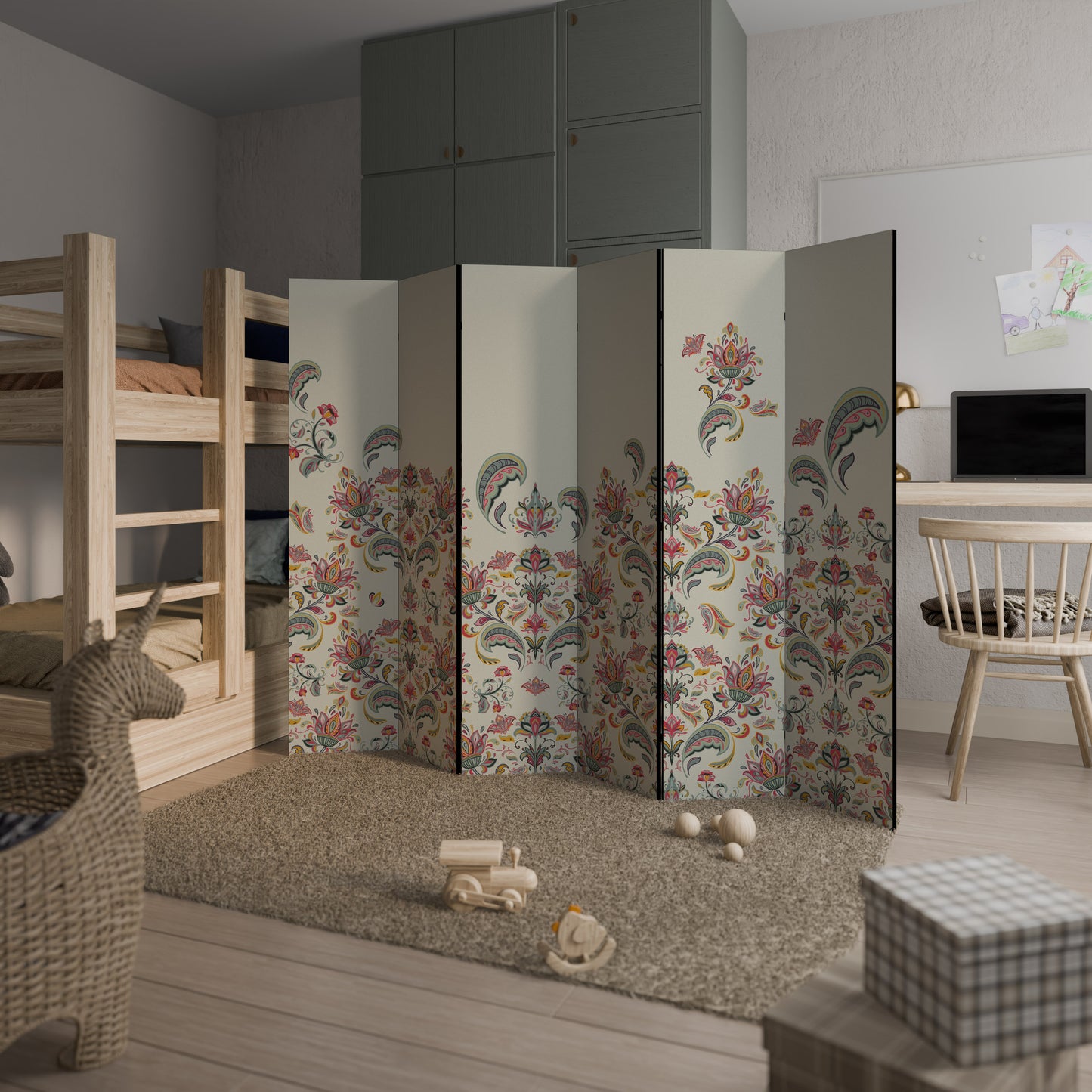 ORGANIC FOLKLORE 6-Panel Room Divider