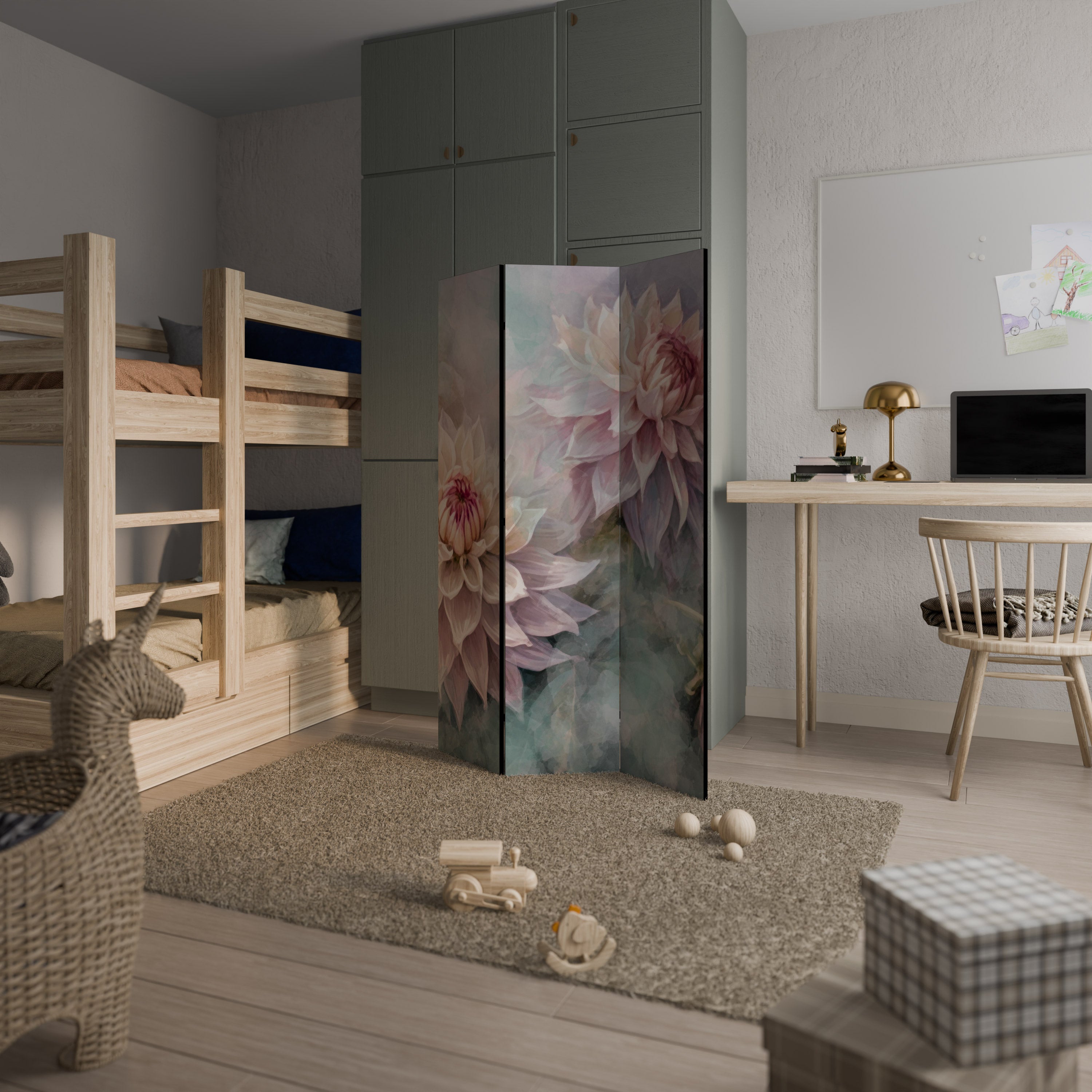 LUMINOUS GARDEN 3-Panel Room Divider