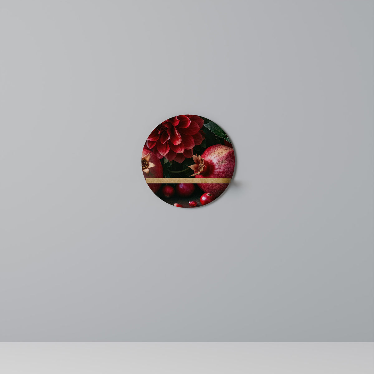 DAHLIAS AND POMEGRANATES Art Shelf