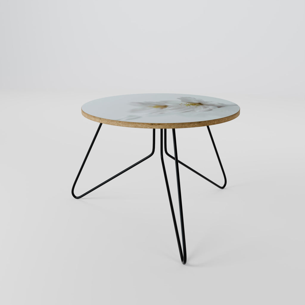 Table basse FLEETING WHITE PETALS 60