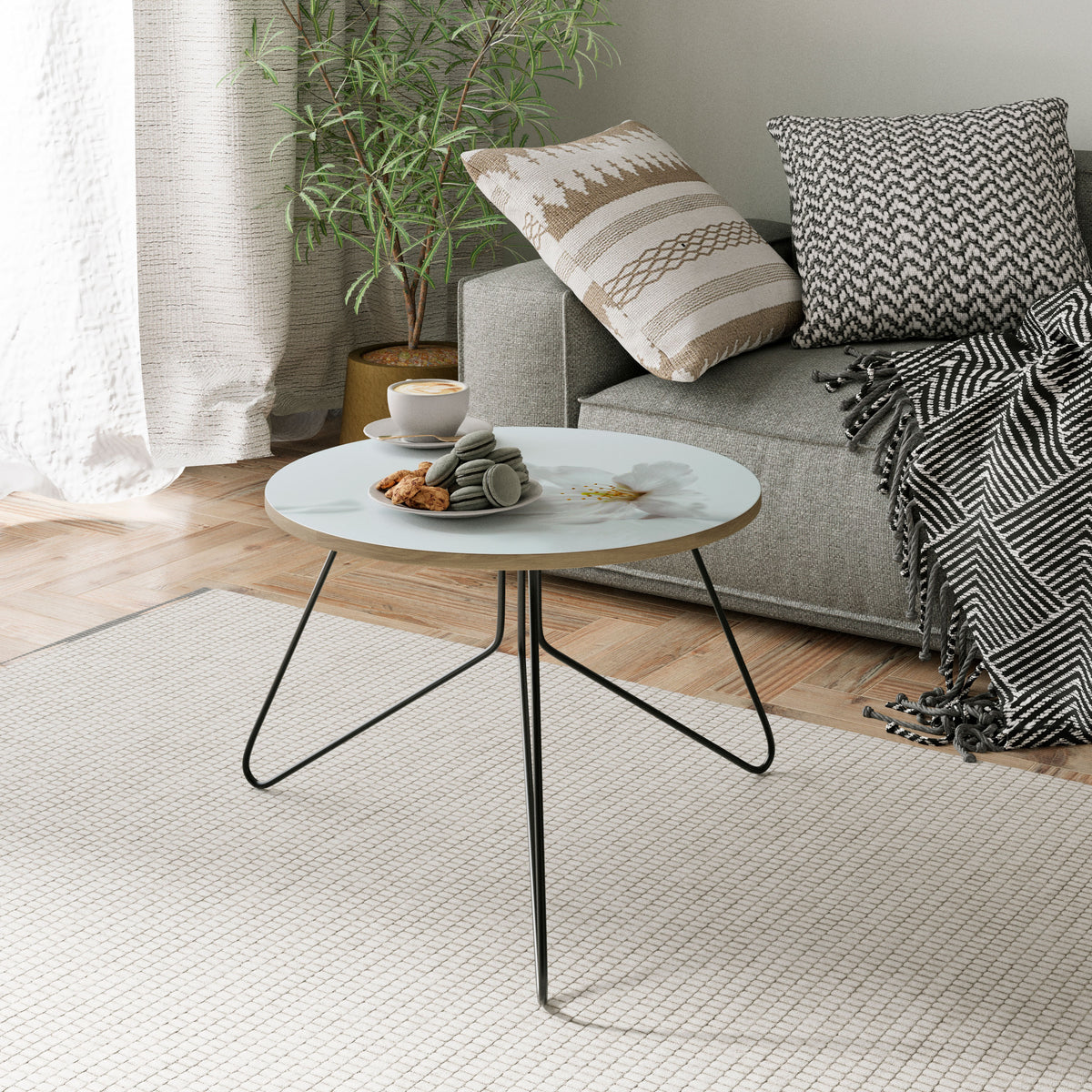 FLEETING WHITE PETALS Coffee Table