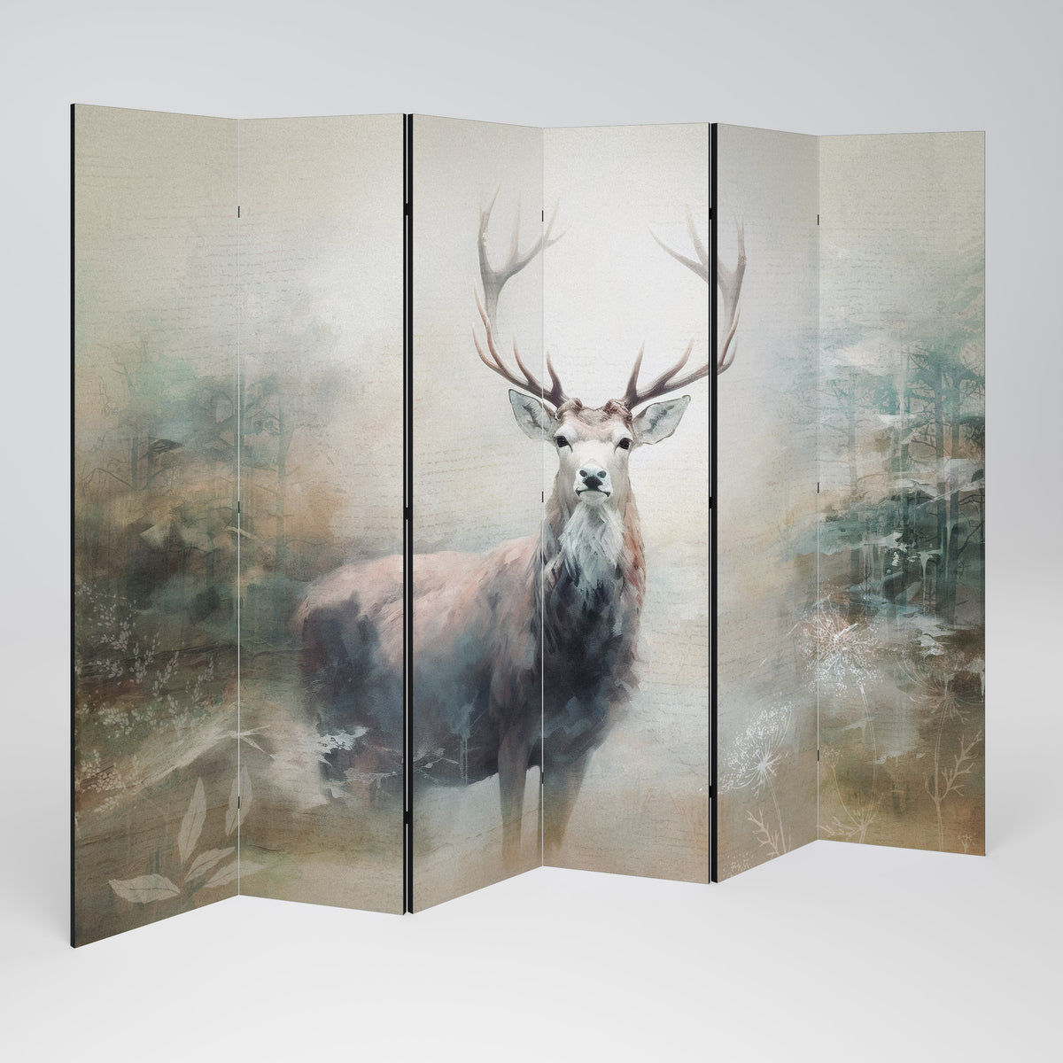 FOREST KING 6-Panel Room Divider