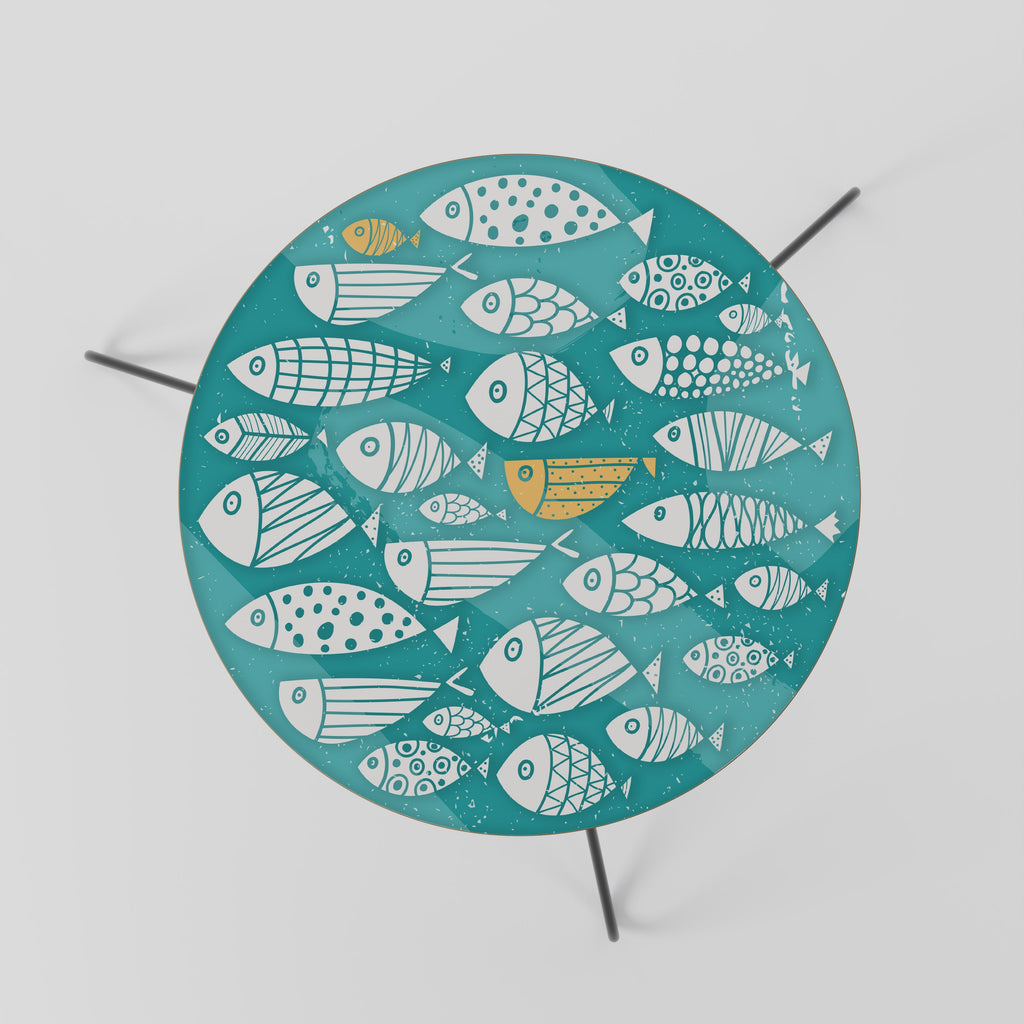 Table basse FISHY FOLK ART 60