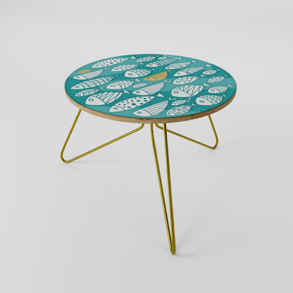 FISHY FOLK ART Coffee Table