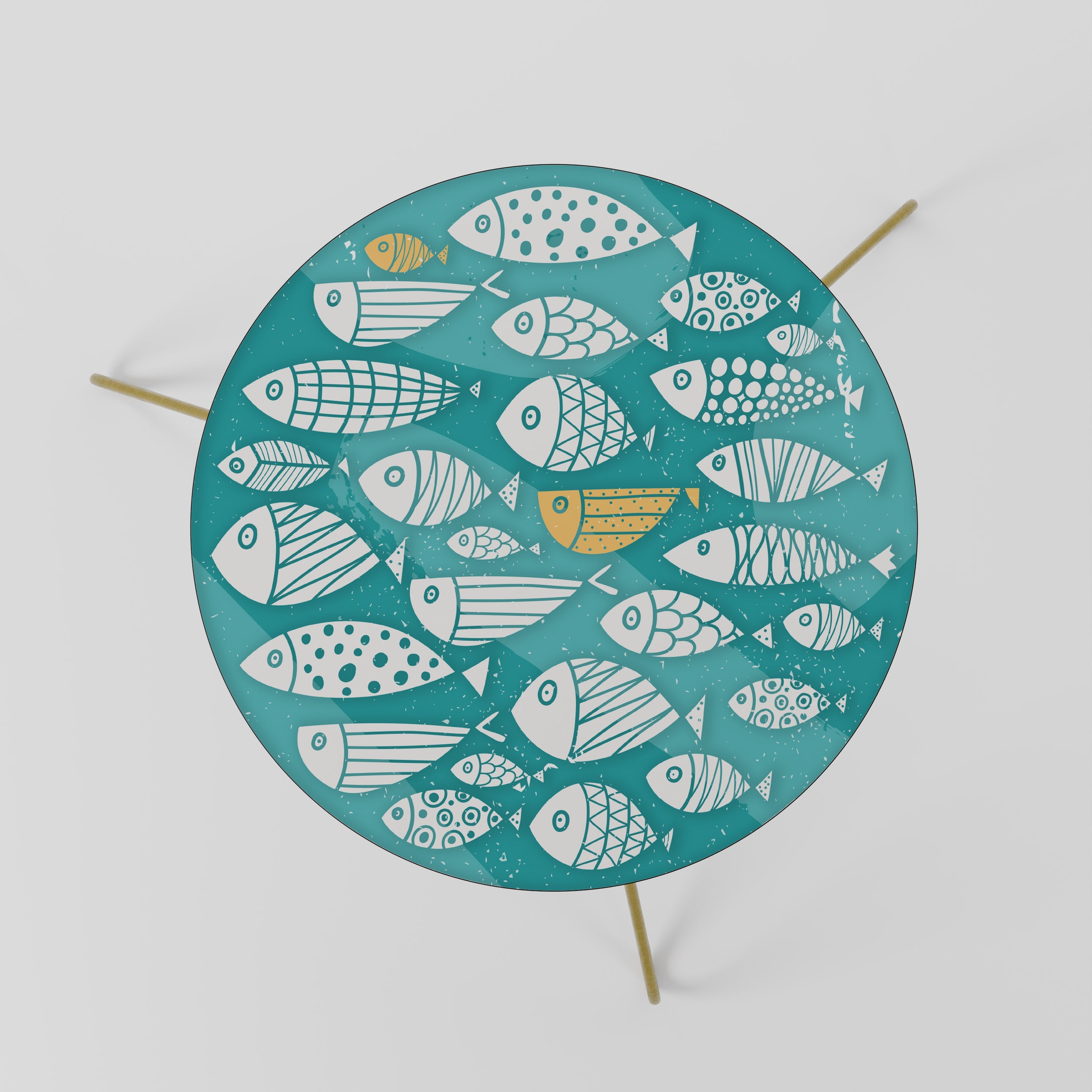 Table basse FISHY FOLK ART 60