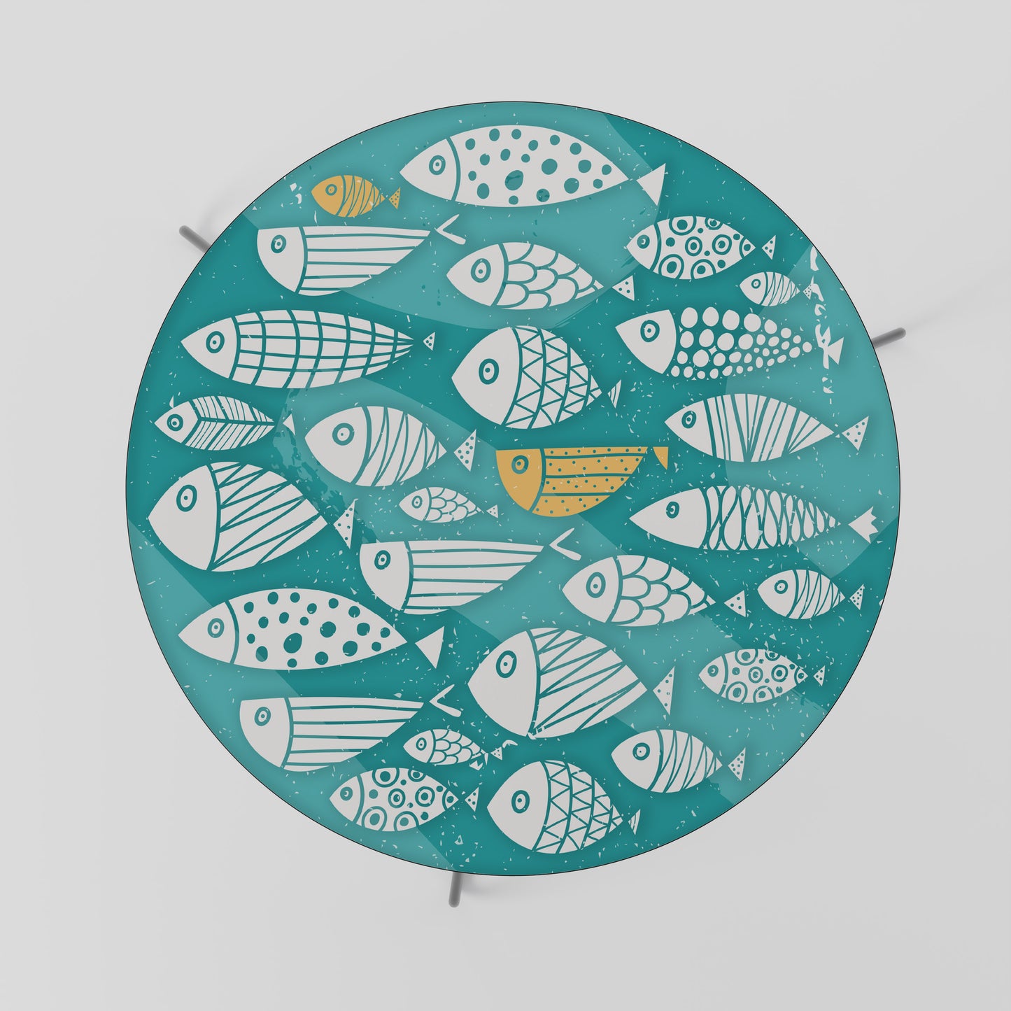 FISHY FOLK ART Coffee Table