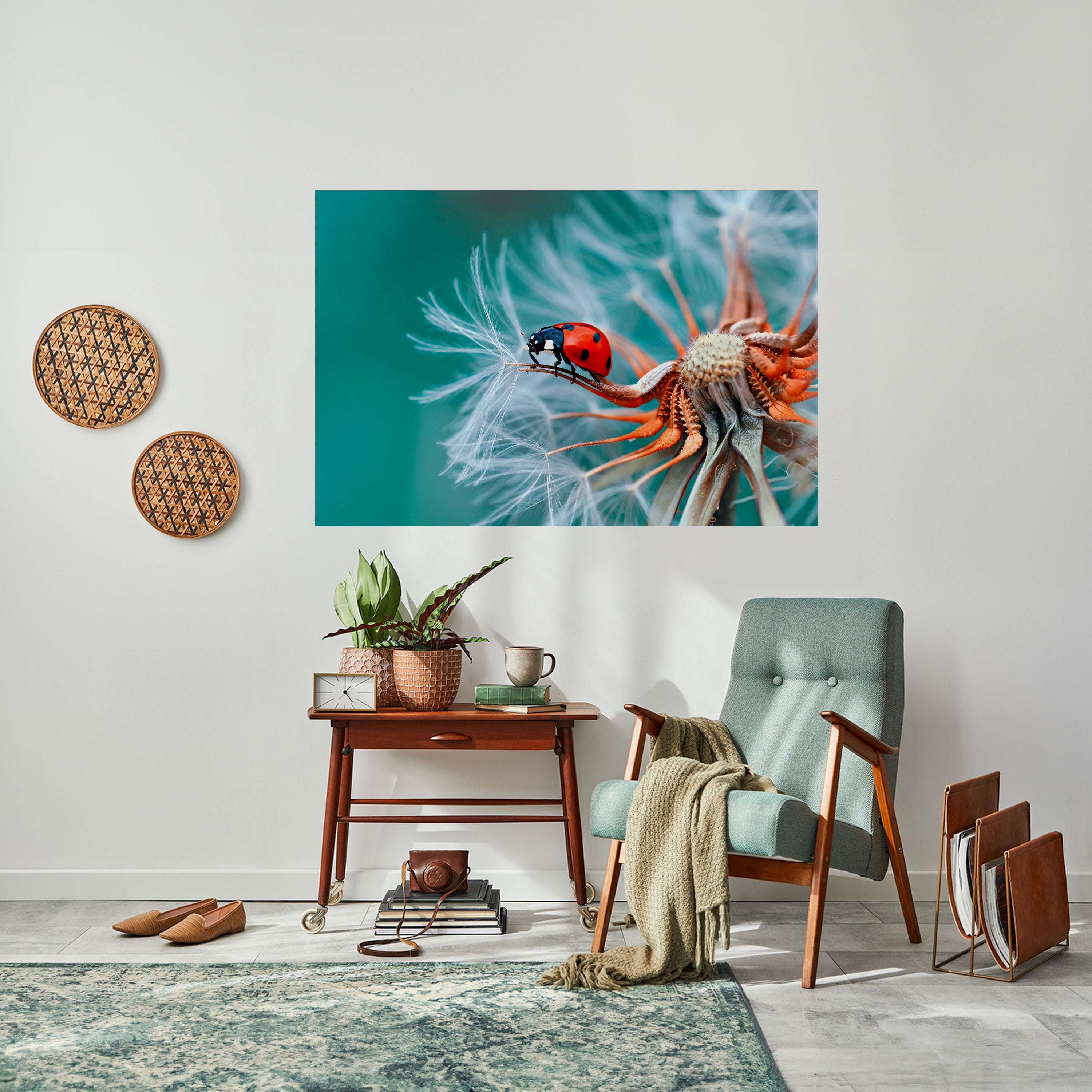 Affiche horizontale autocollante LADYBUG BALANCE