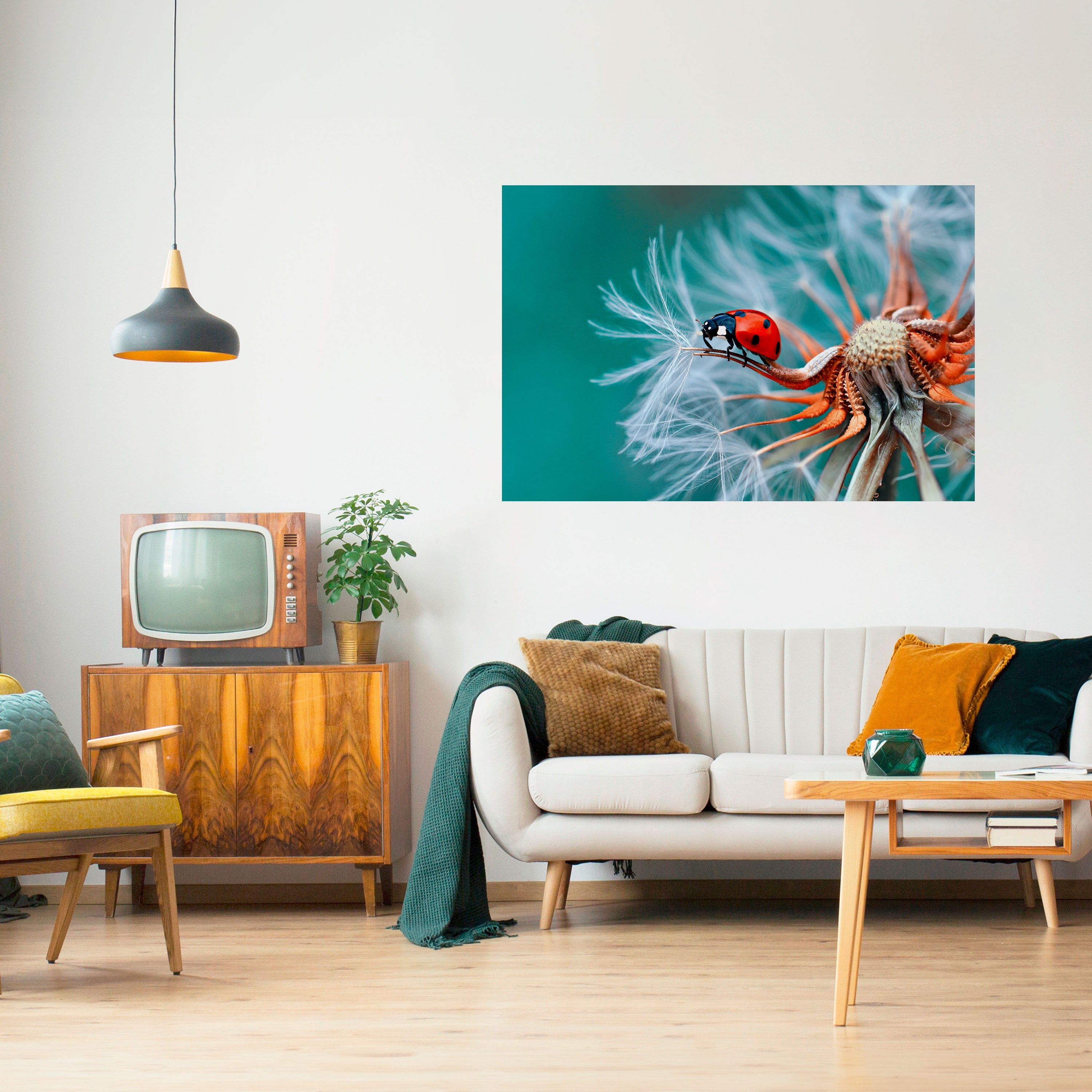 Affiche horizontale autocollante LADYBUG BALANCE