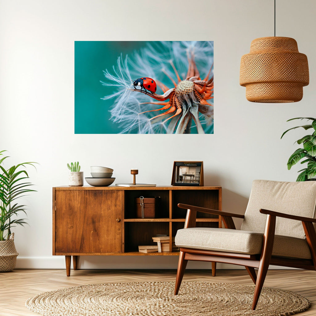 Affiche horizontale autocollante LADYBUG BALANCE