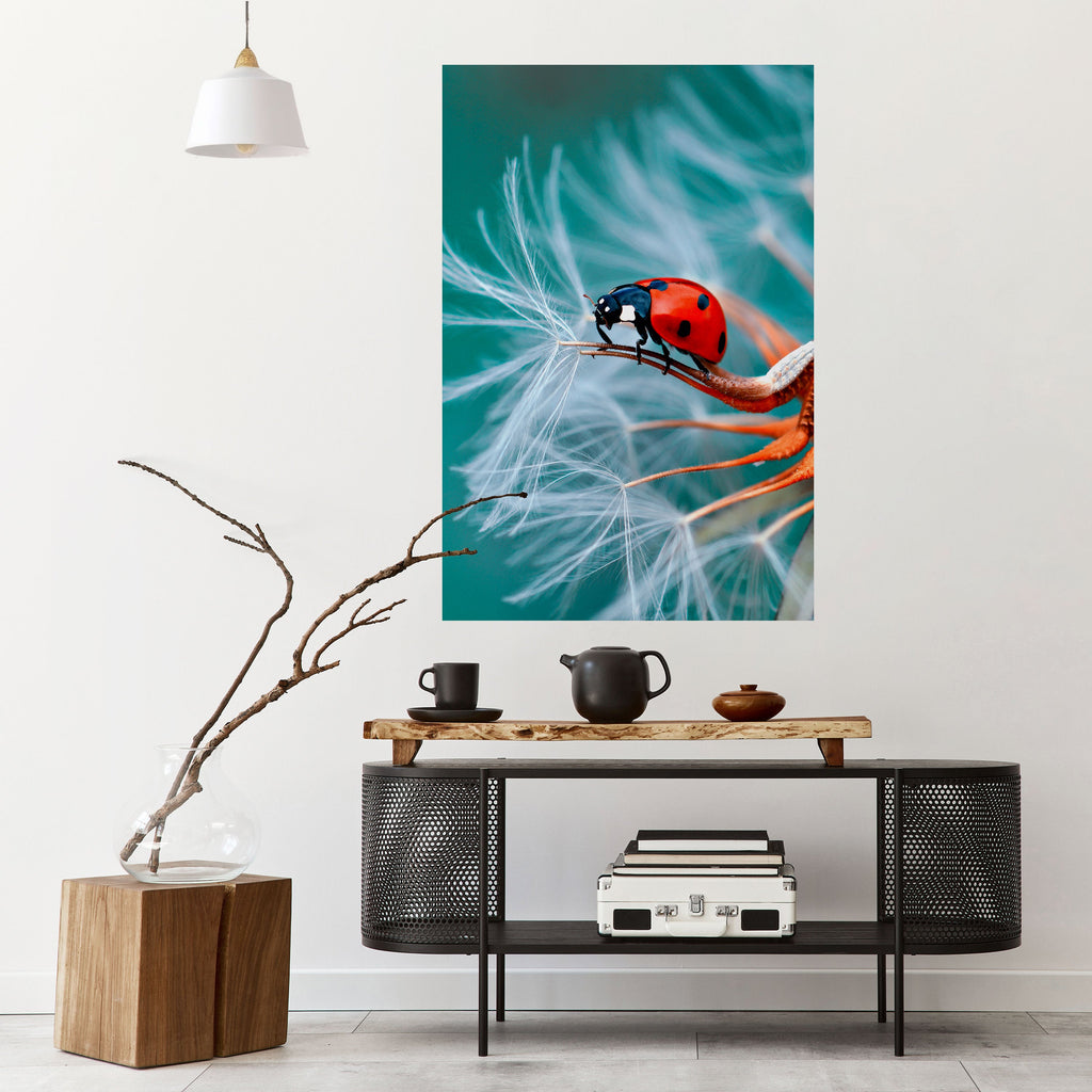 Affiche verticale autocollante LADYBUG BALANCE