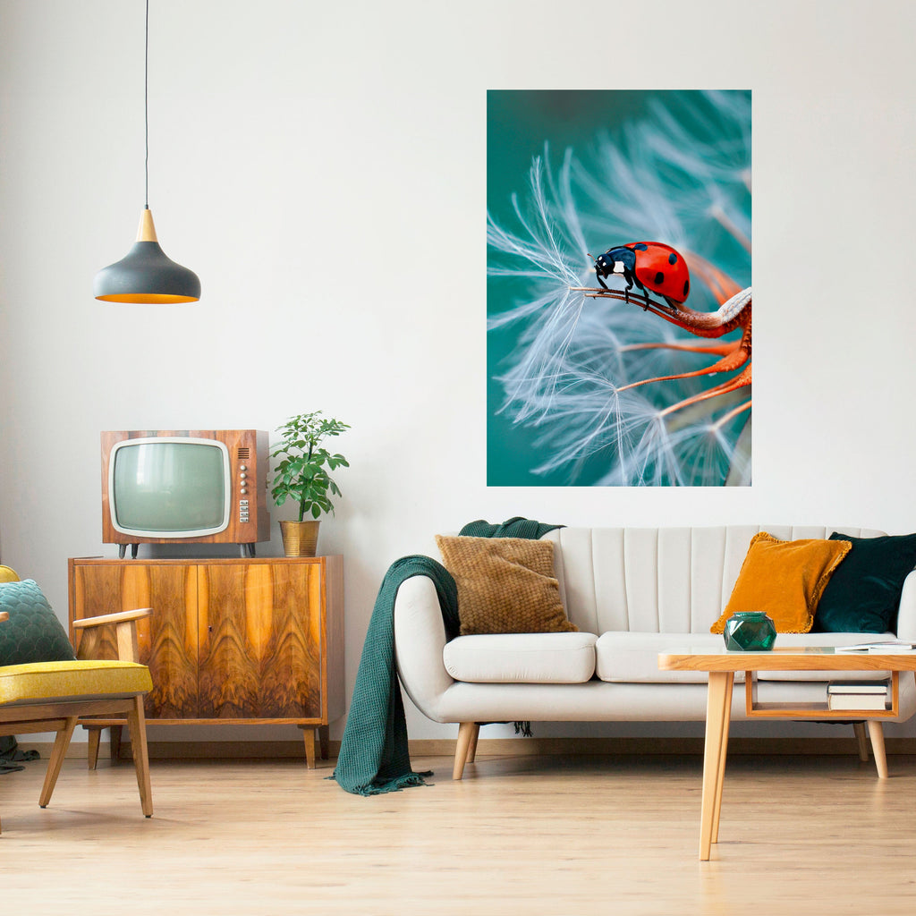 Affiche verticale autocollante LADYBUG BALANCE