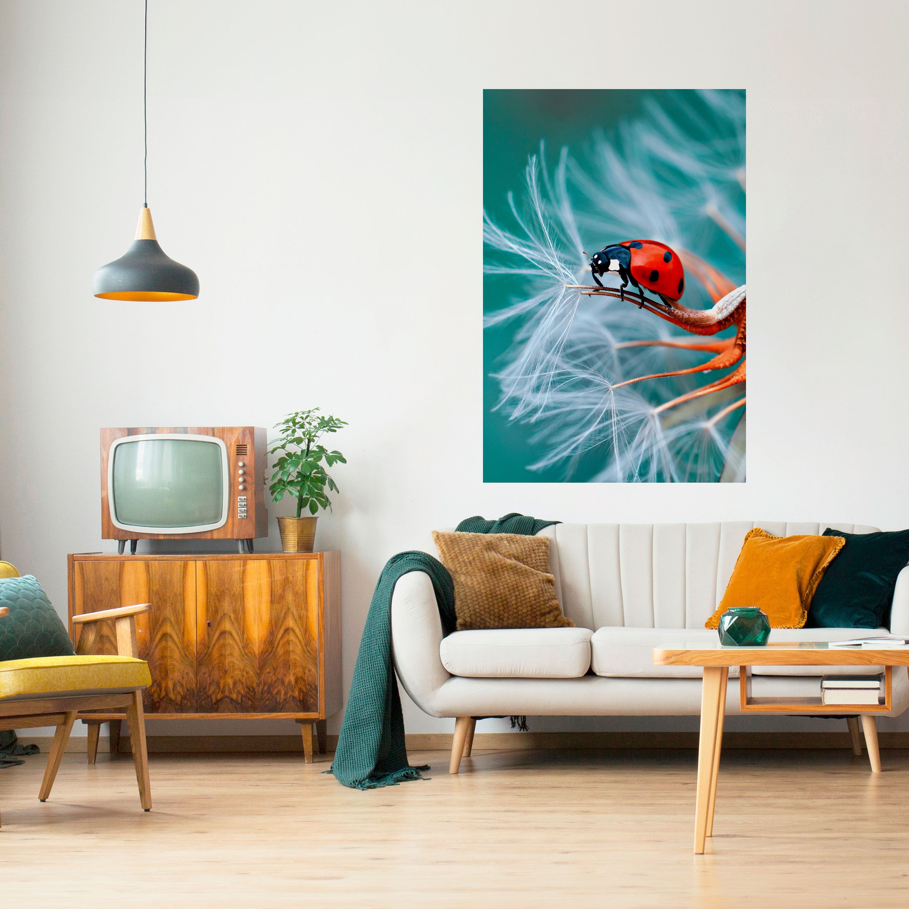 Affiche verticale autocollante LADYBUG BALANCE