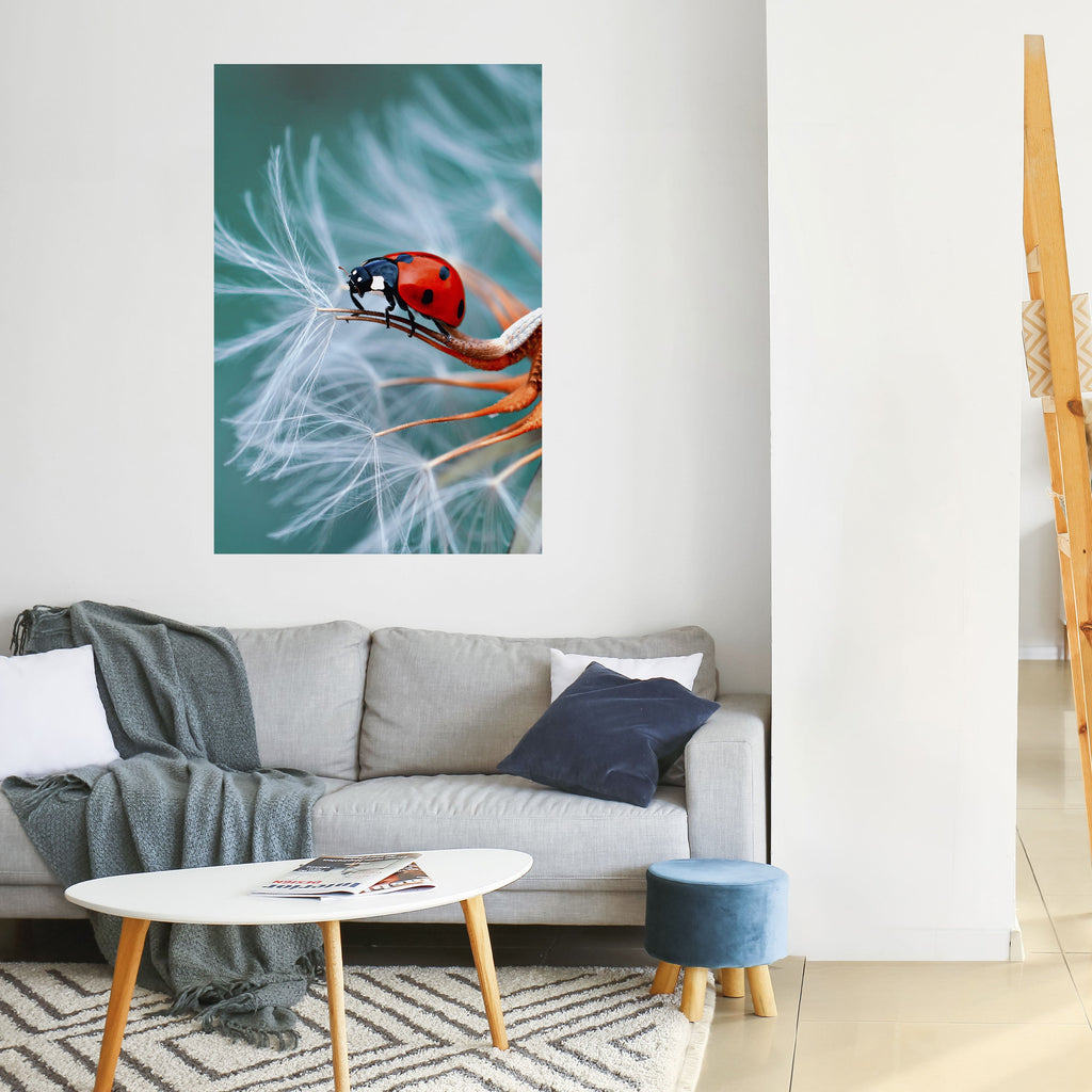 Affiche verticale autocollante LADYBUG BALANCE