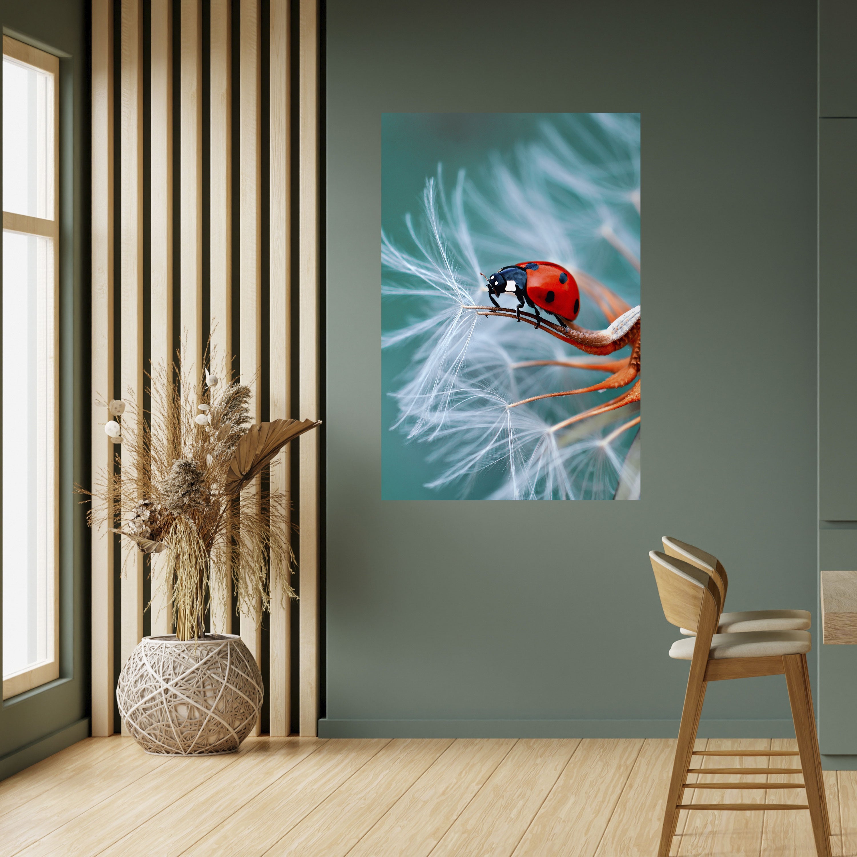 Affiche verticale autocollante LADYBUG BALANCE