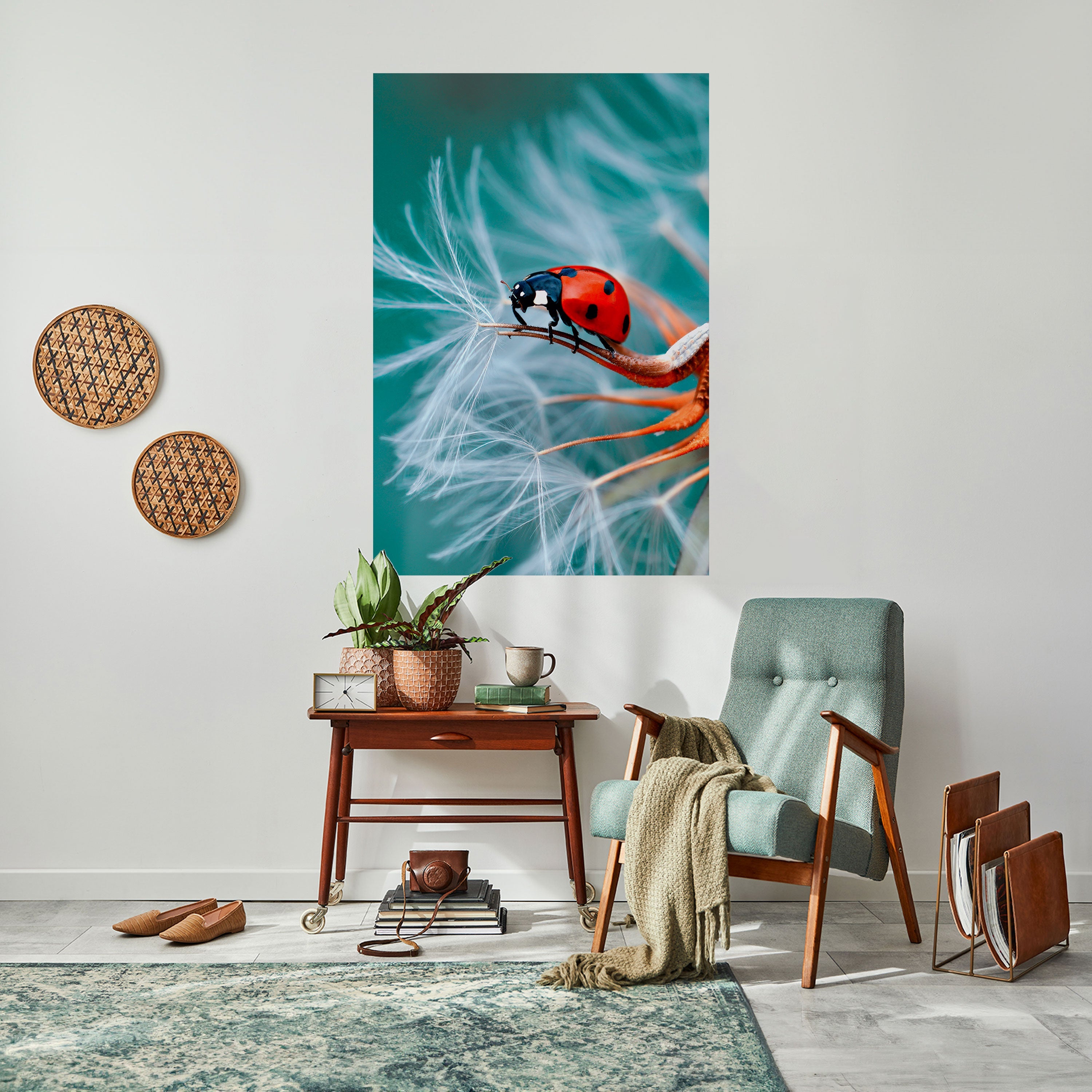 Affiche verticale autocollante LADYBUG BALANCE